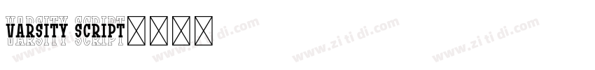 Varsity Script字体转换